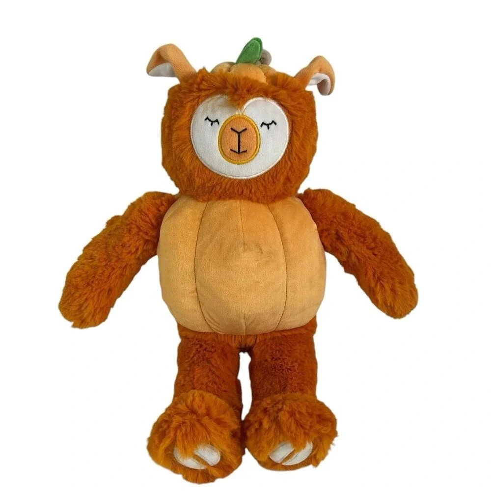 Slumberkins Alpaca Pumpkin Kin Plush‎ Soft Lovey Stuffed Animal Halloween Orange